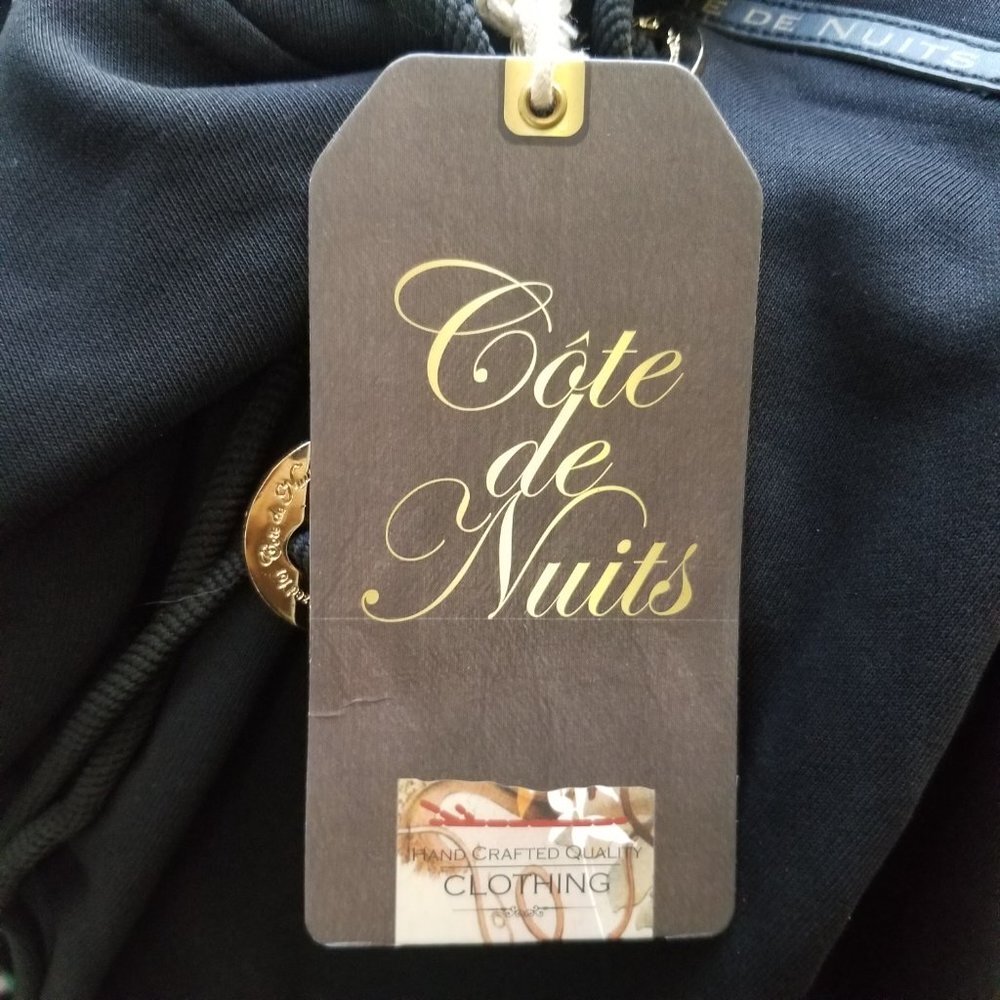 Cote de Nuits Short Sleeve Hooded Top Faux Leather Studded Pullover NWT 2X - Picture 9 of 11